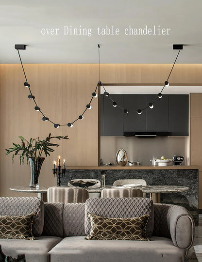 Nordic Leather Chandelier Designer Lighting