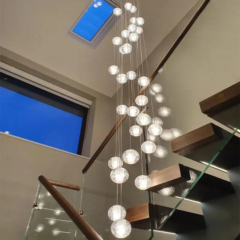Crystal Bubbles Balls Pendant Lamp