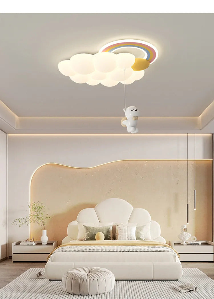 Cloud Child Stylish Ceiling Lights Bedroom Home Decor Lighting Luster Fixture