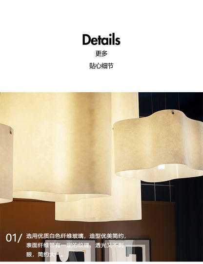 Nuvola Cloud Pendant Lamp Creative LED Fabric Hanging Chandelier