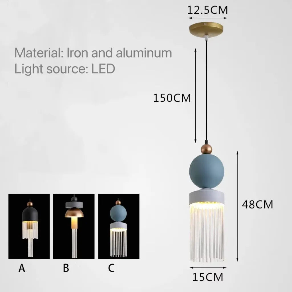 Italian Design lamp Masiero Nappe Pendant Light restaurant bar kitchen macaron pendant lamp