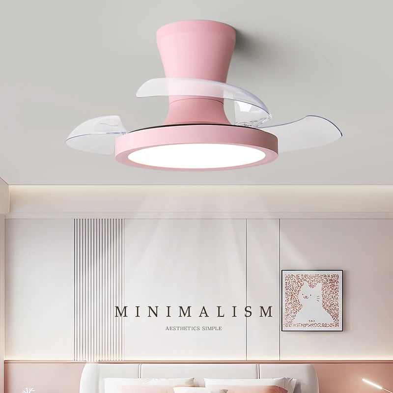 Children'S Room Invisible Fan Light Bedroom Quiet Ceiling Fan Light