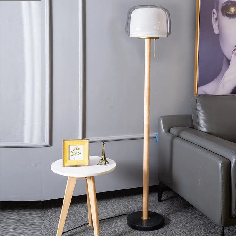 Modern Glass floor lamp Living Room Bedroom standing reading lamp