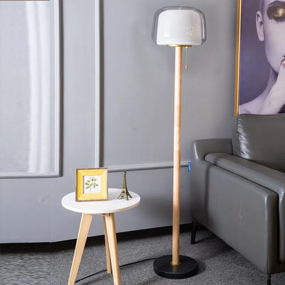 Modern Glass floor lamp Living Room Bedroom standing reading lamp