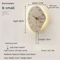 Creative Cave Stone Clock Wall Lamp Wabi Sabi Background Wall Light sconce