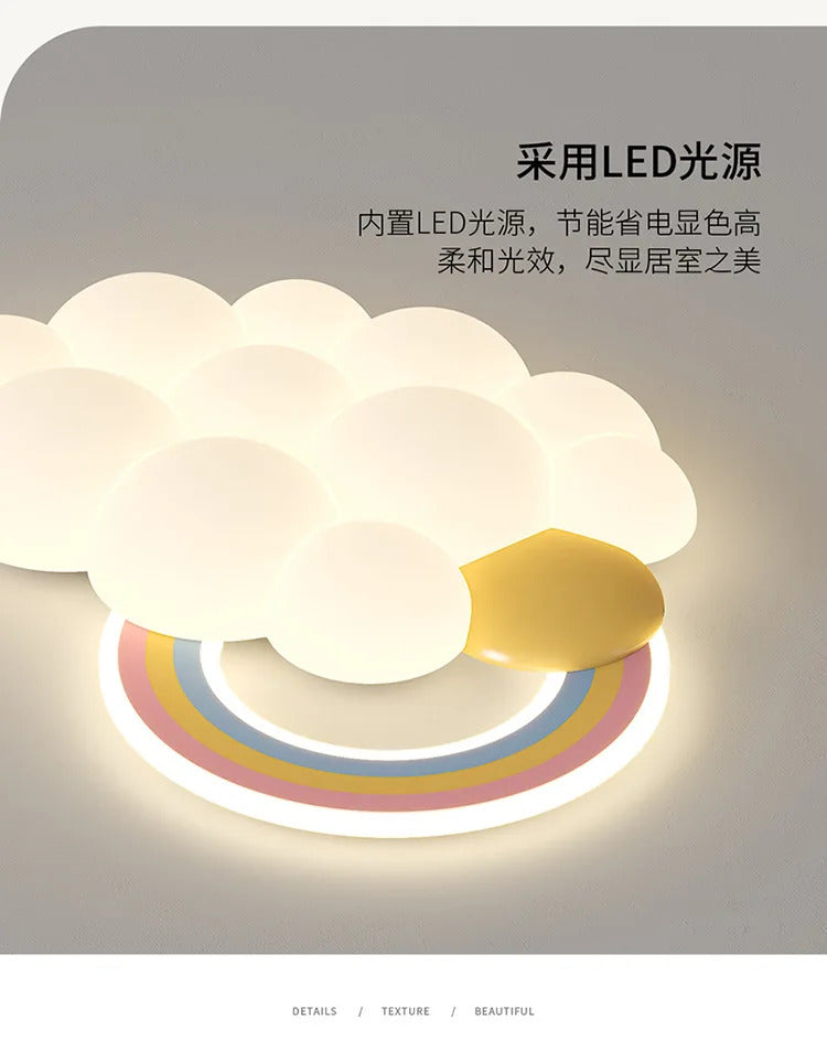 Cloud Child Stylish Ceiling Lights Bedroom Home Decor Lighting Luster Fixture