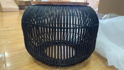 Rattan pendant light vintage Wabi-sabi Lights