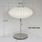 Nordic minimalist milk white wall lamp Danish designer Hand Woven Silk table light