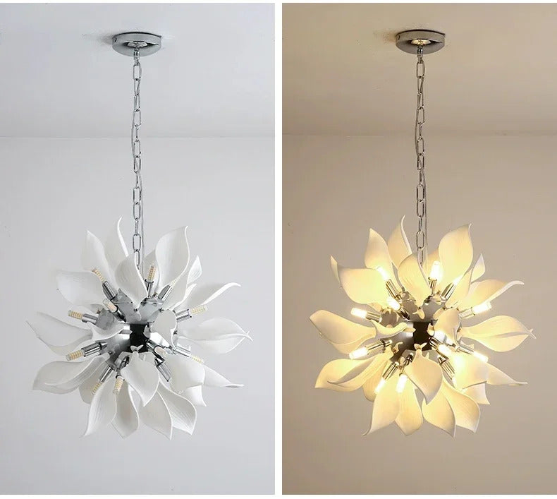 Nordic Petal chandelier Luxury Ceramic Pendant Lamp