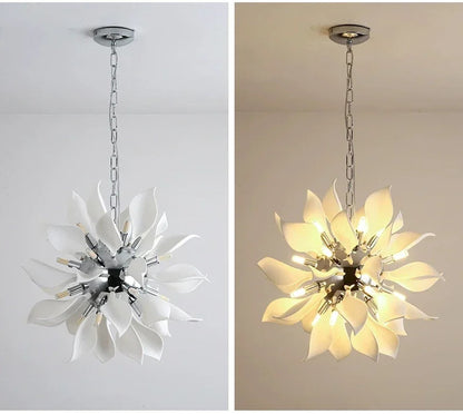 Nordic Petal chandelier Luxury Ceramic Pendant Lamp