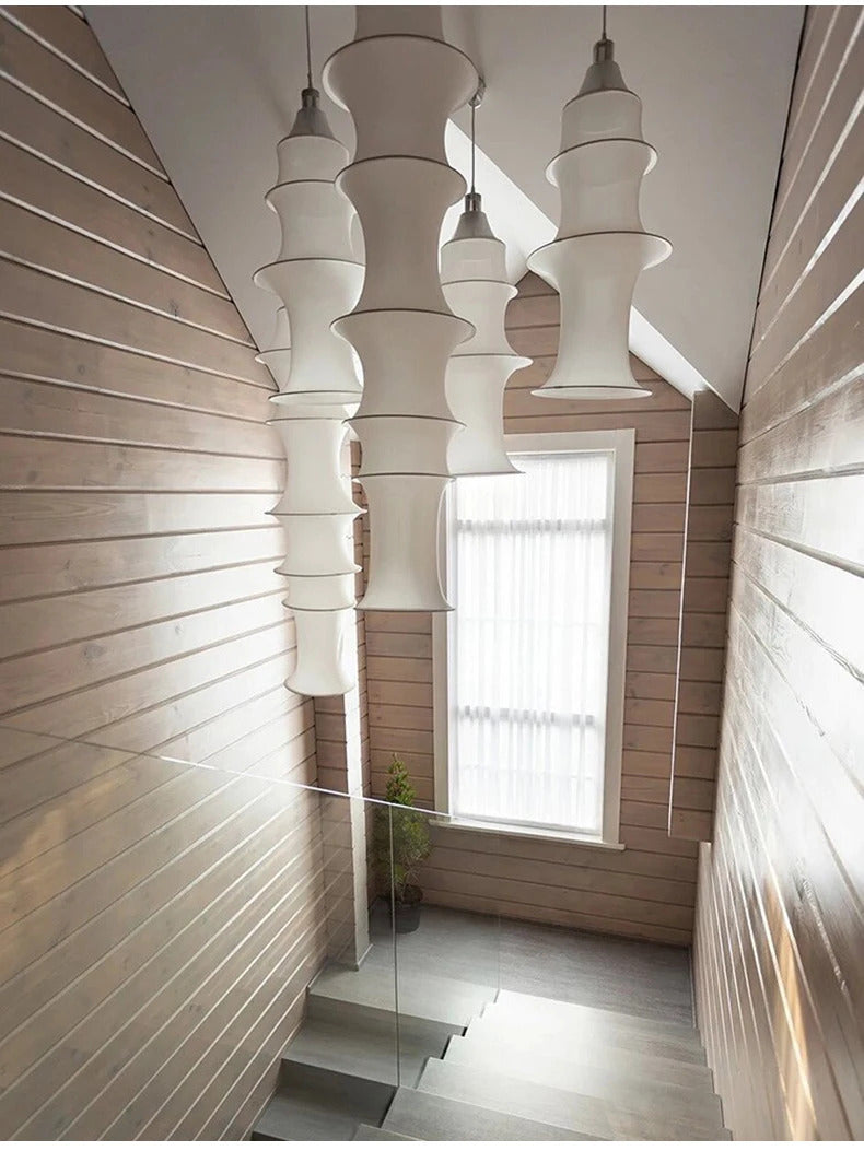 Nordic Minimalist Fabric Wabi Sabi Led Pendant Lights Bedroom Corner Bedside Lamp