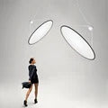 Nuvola Cloud Pendant Lamp Designer Hand-made Curved Fabric Lamp