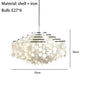 Real Shell Pendant Lights Gold Chrome Metal Romantic Beautiful Hanging Lamp Euphonious Voice E27 For Foyer Bedroom Dining Room