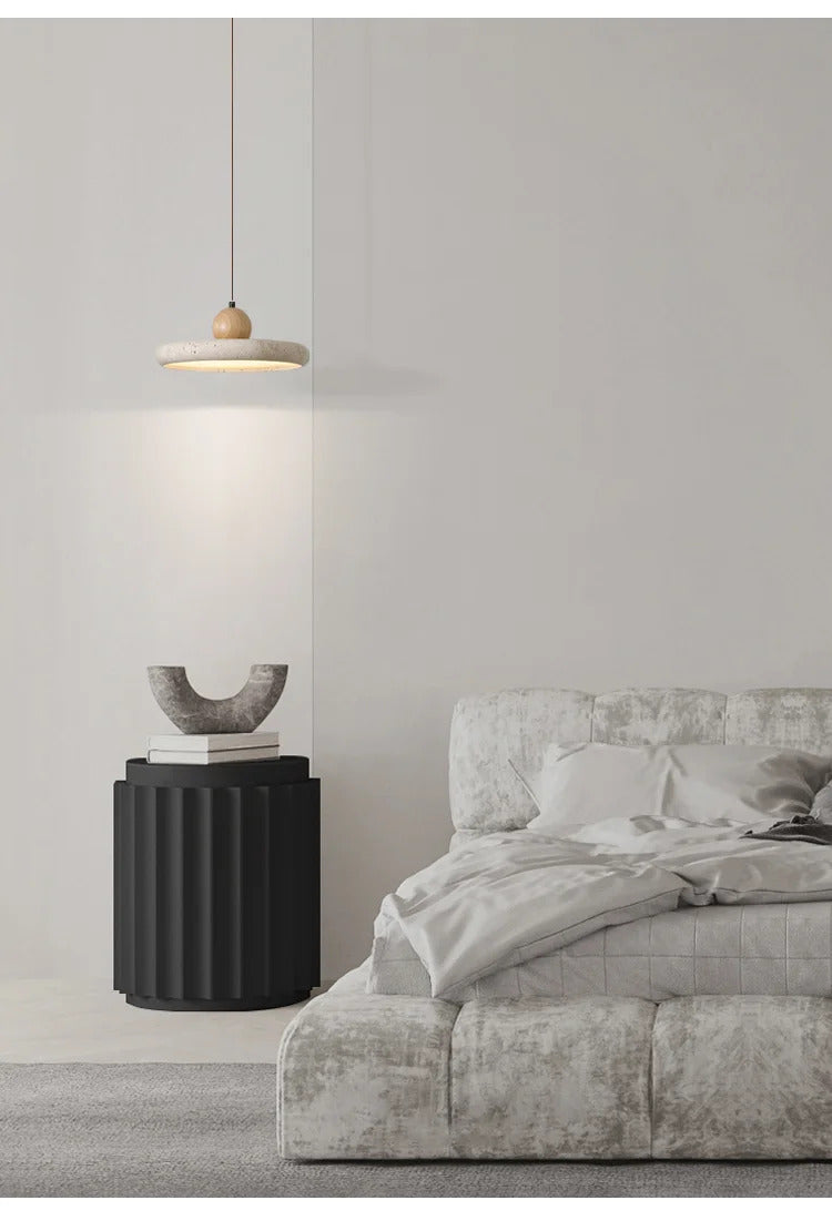 Natural Yellow Travertine Pendant Light Bedroom kitchen Light