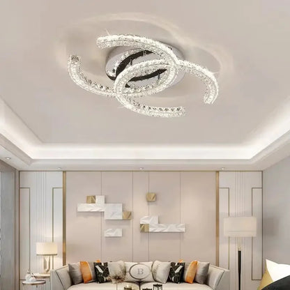 Modern Crystal Chandelier Simple Dining Room Chandelier Home Decoration hanging light fixtures
