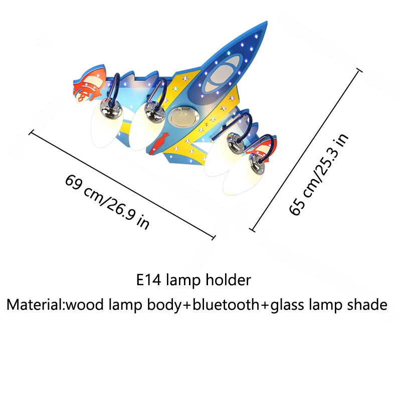 Bluetooth speaker lamp For Baby chandelier Children's room Girl Boys kids room chandelier