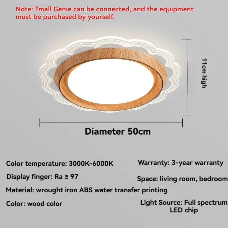 Modern Bladeless Ceiling Lamp Fan Living Room Silent Air Circulation Fan