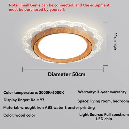 Modern Bladeless Ceiling Lamp Fan Living Room Silent Air Circulation Fan