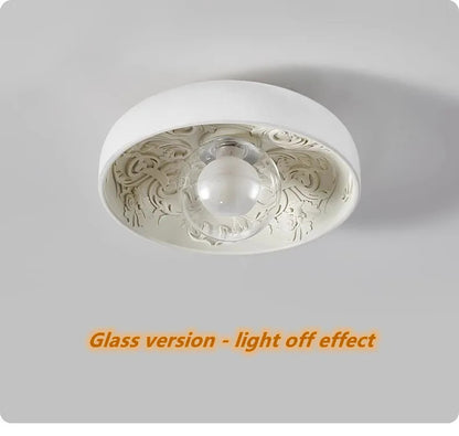 French Resin Ceiling Light Balcony Bedroom Corridor Lighting Fixture