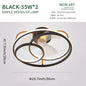 Modern simple LED Ceiling Fan Lamp with remote control Dining Room Bedroom Indoor lighting