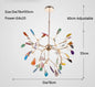 LED agate chandelier blue/green/purple/pink romantic chandelier