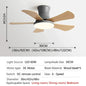 Nordic colorful Ceiling fan light Modern Children bedroom Indoor Ceiling fan lamp