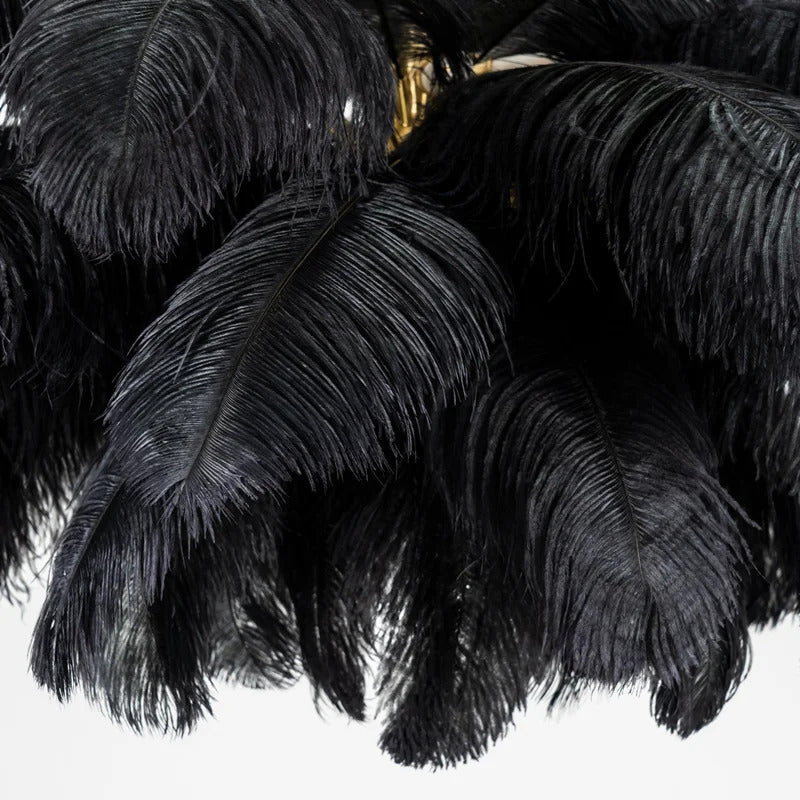 Ostrich Feather Chandelier Decor hall light