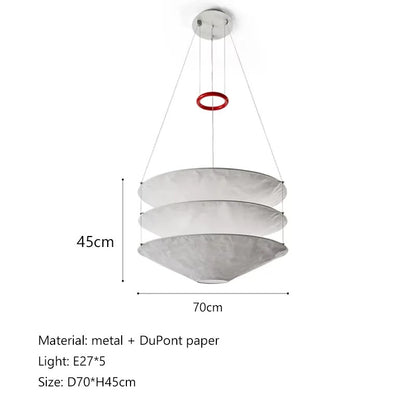 Designer Wabi Sabi Pendant Light Japanese Paper Pendant Lamp