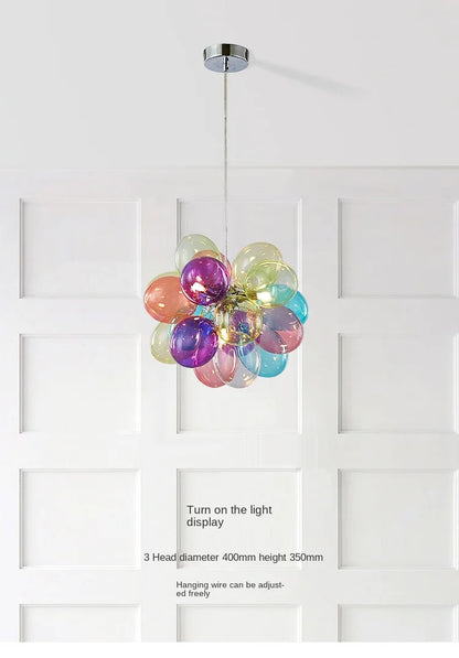 Gross glass bubble Pendant lamp bedroom kitchen island light