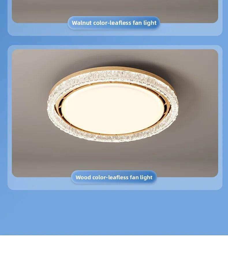 Light Luxury Bladeless Fan Light Modern Minimalist Creative Room Ceiling Light