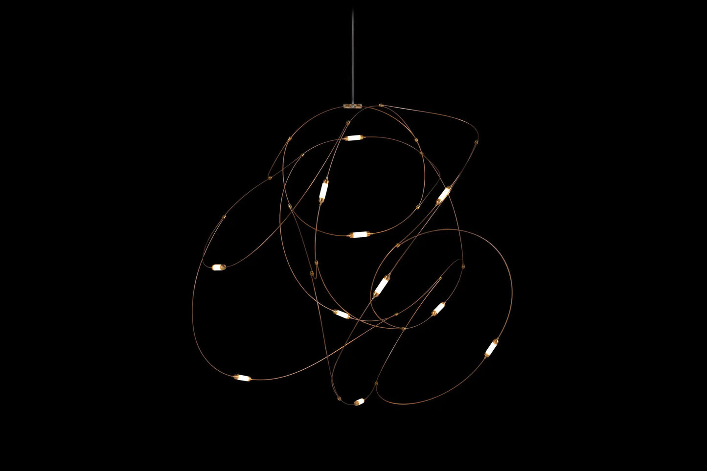 Moooi Disc Quasar Chandelier Hotels stairwell lighting