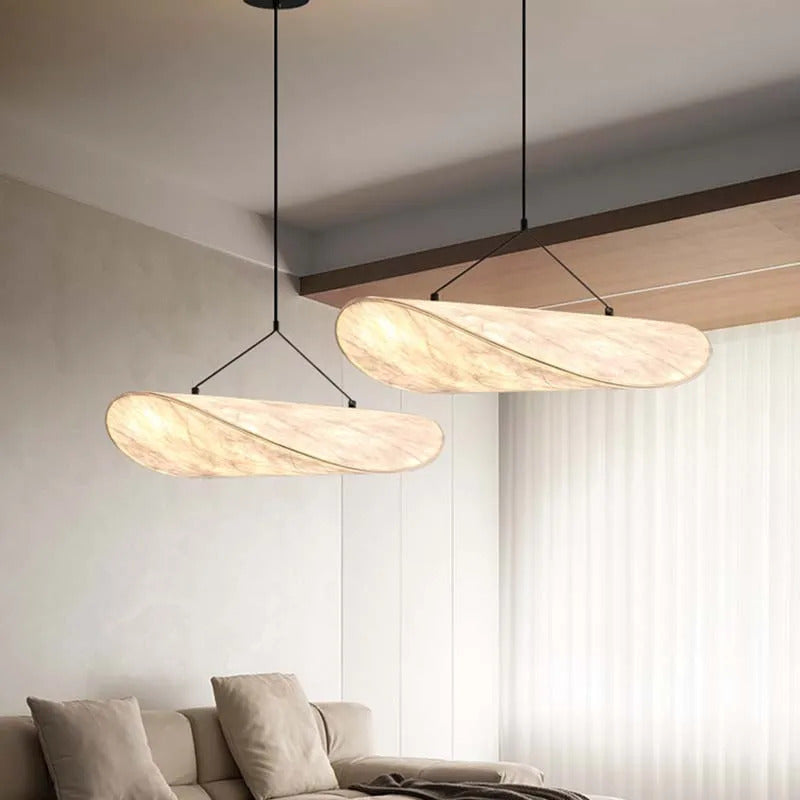 Tense Pendant Light Vertigo LED Silk Pendant Light Fabric Hanging Lamp