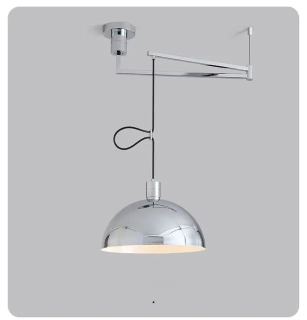 Bauhaus Telescoping Pendant Light Nordic Rocker Arm Movable swing hanging Lamps