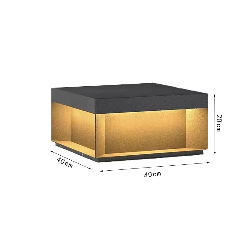 Modern Simple Solar Pillar Light High Quality Outdoor Waterproof Gate Pillar Yard Wall Light