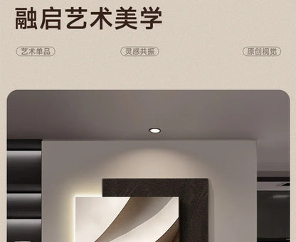 Italy Designer Geometric Wall Lamp Square Mounted Background Hallway Sconce lighting