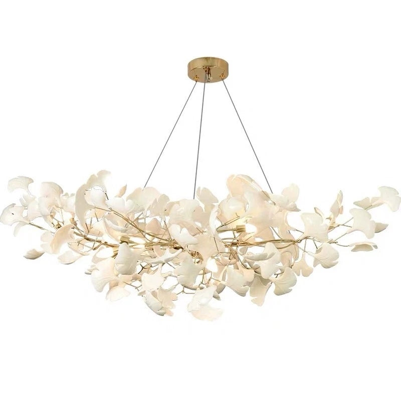 White Long Chandelier