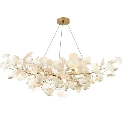 White Long Chandelier