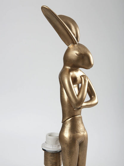 Nordic LED rabbit table lamp Designer resin rabbit desk lamp for study bedroom children's room reading led light bedside lamp