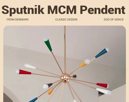 Medieval and Postmodern Memphis Restaurant Chandelier Creative Macaron Bedroom Lighting
