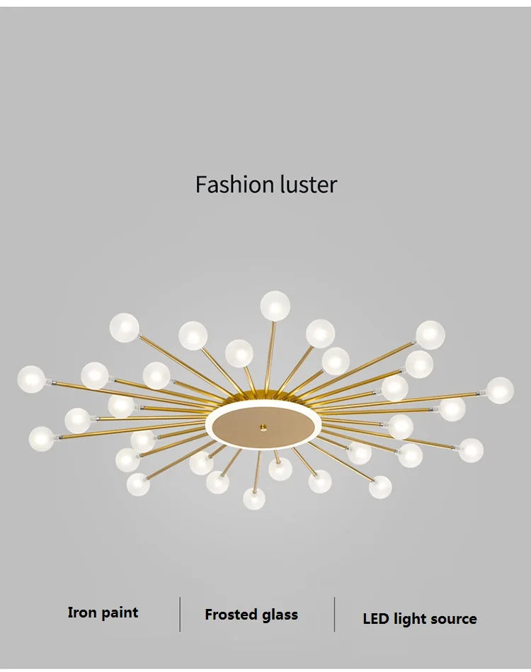 Modern glass ceiling light Living room kitchen light fixtures