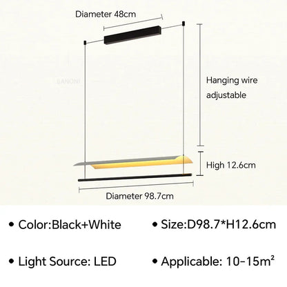 Modern Pendant Lamp LED Chandelier For Living Dining Room Restaurant Bar Kitchen Island Office Home Decor Light Fixture Lustre