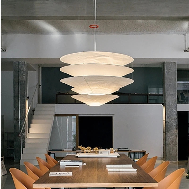 Designer Wabi Sabi Pendant Light Japanese Paper Pendant Lamp