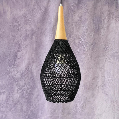 Rattan pendant light vintage Wabi-sabi Lights