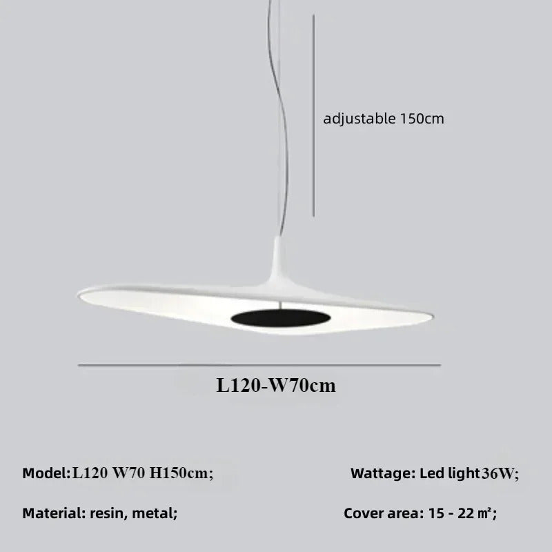 Modern Home Decoration Pendant Light Salon Irregular Resin Led Lamp