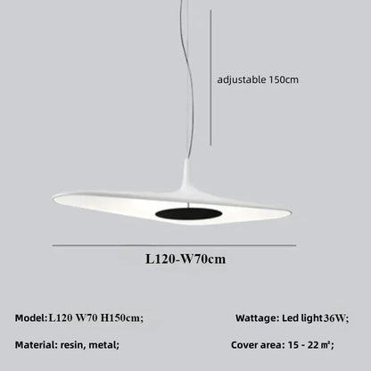 Modern Home Decoration Pendant Light Salon Irregular Resin Led Lamp