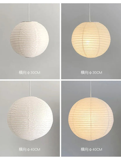 Akari Noguchi Yong Rice Paper Pendant Lights Living Room Light Fixture
