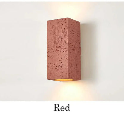 Nordic cave stone wall lamp Square outdoor Wall Lamp Cement Sconce Light LED