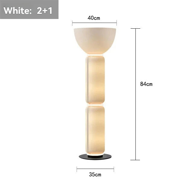 Italy Design LED Floor Lights Heavy Glass Modern Bright Floor Lamps