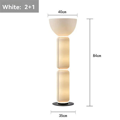 Italy Design LED Floor Lights Heavy Glass Modern Bright Floor Lamps