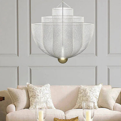 Designer Metal Cage Chandelier Modern Meshmatics Chandelier